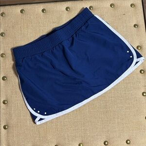 Fabletics Blue Skort with White Trim